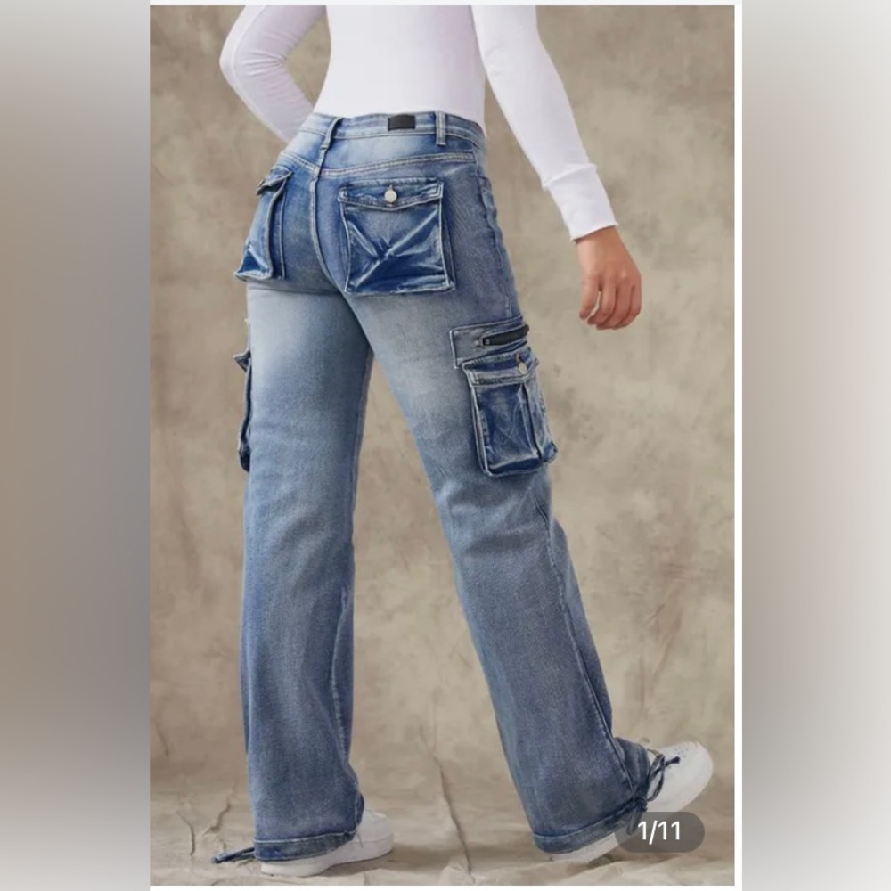 Low cut jeans cargo from flamingo